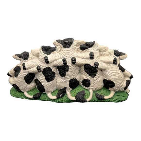 Nowell's Inc. 1993 Vintage Ceramic Cows Posing Mold Figurine - Picture 7 of 11